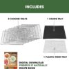 Excalibur Food Dehydrator 8-Tray for Jerky, Fruit, Vegetables, Herbs, Pet Treats, 7.2 Cu Ft Drying Space with Adjustable Temperature Control and 80 hour digital timer, 8-Tray, Stainless Steel