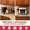 Foodgenie Gourmax Pro One Cooking Device - All-in-One Oven, Smokeless Grill, Air Fryer, Griddle, Cooker & More – 16 Preset Functions, Smart Temperature Control, Dual Surface, Dishwasher Safe, 1500W