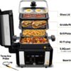 Foodgenie Gourmax Pro One Cooking Device - All-in-One Oven, Smokeless Grill, Air Fryer, Griddle, Cooker & More – 16 Preset Functions, Smart Temperature Control, Dual Surface, Dishwasher Safe, 1500W