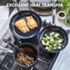 GreenPan Chatham Black Prime Midnight Hard Anodized Healthy Ceramic Nonstick 11 Piece Cookware Pots and Pans Set, PFAS-Free, Dishwasher Safe, Oven Safe, Black