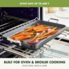 GreenPan Valencia Pro 18" x 11" Double Burner Griddle Pan, Induction Suitable, Ceramic Nonstick PFAS-Free, Rectangular Stovetop Cookware, Stainless Steel Handles, Dishwasher, Oven & Broiler Safe, Gray