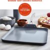 GreenPan Valencia Pro Hard Anodized Healthy Ceramic Nonstick 11" Griddle Pan, PFAS-Free, Induction, Dishwasher Safe, Oven Safe, Gray