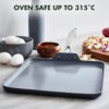 GreenPan Valencia Pro Hard Anodized Healthy Ceramic Nonstick 11" Griddle Pan, PFAS-Free, Induction, Dishwasher Safe, Oven Safe, Gray