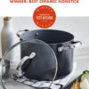 GreenPan Valencia Pro Hard Anodized Healthy Ceramic Nonstick 8QT Stock Pot with Lid, PFAS-Free, Induction, Dishwasher Safe, Oven Safe, Gray