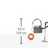 Hoover Commercial PORTAPOWER Lightweight Canister Vacuum Cleaner with Attachments, Portable Carriable Handheld Small Professional Grade Bagged, 8 Pounds, CH30000, Black