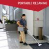 Hoover Commercial PORTAPOWER Lightweight Canister Vacuum Cleaner with Attachments, Portable Carriable Handheld Small Professional Grade Bagged, 8 Pounds, CH30000, Black