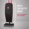 Hoover Commercial Superior Lite Upright Vacuum Cleaner, Bagged Professional Pro Grade, for Carpet and Hard Floor, CH50200, Black