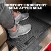 Husky Liners Weatherbeater Floor Mats | Fits 2015-2025 Ford F-150 (Includes 2022-2025 Lightning) SUPERCREW CAB ONLY w/Carpet & w/Out Fold Flat Storage | Front & 2nd Row, 3-pc Black - 94041