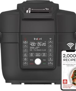 Instant Pot 6.5 Quart Duo Crisp Ultimate Lid with WIFI, 13-in-1 Air Fryer and Pressure Cooker Combo, Sauté, Slow Cook, Bake, Steam, Warm, Roast, Dehydrate, Sous Vide, & More, Includes App with Recipes