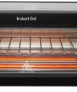 Instant Pot No Preheat Required* 6-in-1 Pizza and Toaster Oven with InstantHeat Technology, Fits a 12" Fresh or Frozen Pizza, Bake, Toast, Broil, & Reheat
