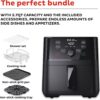 Instant Pot Vortex 5.7QT Air Fryer With Accessories, Custom Smart Cooking Programs, 4-in-1 Functions that Crisps, Roasts, Bakes and Reheats, 100+ In-App Recipes, from the Makers of Instant Pot, Black