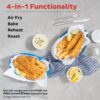 Instant Pot Vortex 5.7QT Air Fryer With Accessories, Custom Smart Cooking Programs, 4-in-1 Functions that Crisps, Roasts, Bakes and Reheats, 100+ In-App Recipes, from the Makers of Instant Pot, Black