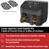 Instant Pot Vortex Plus XL 8QT ClearCook Air Fryer, Clear Windows, Custom Programming, 8-in-1 Functions that Crisps, Broils, Roasts, Dehydrates, Bakes, Reheats, from the Makers of Instant Pot, Black