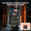 Jackery Explorer 2000 v2 Portable Power Station with Car Charging Cable, 2042Wh LiFePO4 Battery, 2200W Solar Generator