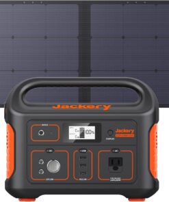 Jackery Solar Generator Explorer 500, 518Wh Portable Power Station Mobile Lithium Battery Pack with 1xSolarSaga 100