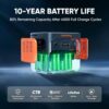 Jackery ‎JE-2000D Explorer 2000 v2 Portable Power Station, 2042Wh LiFePO4 Home Backup Battery, 2200W Solar Generator