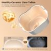KBS Pro 710W Bread Maker, 2LB 17-in-1 Automatic Bread Machine with Healthy Ceramic Pan, Nut Dispenser, Tempered Glass Touch Panel, Stainless Steel Housing,3 Crust Colors, 15H Timer&Keep-Warm, Recipe KBS Pro 710W Bread Maker, 2LB 17-in-1 Automatic Bread Machine with Healthy Ceramic Pan, Nut Dispenser, Tempered Glass Touch Panel, Stainless Steel Housing,3 Crust Colors, 15H Timer&Keep-Warm, Recipe