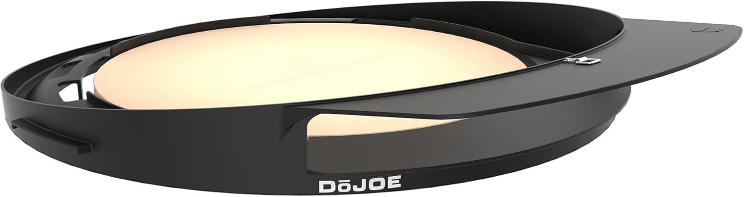 Kamado Joe DōJoe Pizza Oven Kamado Grill Accessory Insert for 18-inch Classic Joe Grills for Brick-Oven Style Food with Ceramic Stone in Black, Model KJ-DJ Kamado Joe DōJoe Pizza Oven Kamado Grill Accessory Insert for 18-inch Classic Joe Grills for Brick-Oven Style Food with Ceramic Stone in Black, Model KJ-DJ