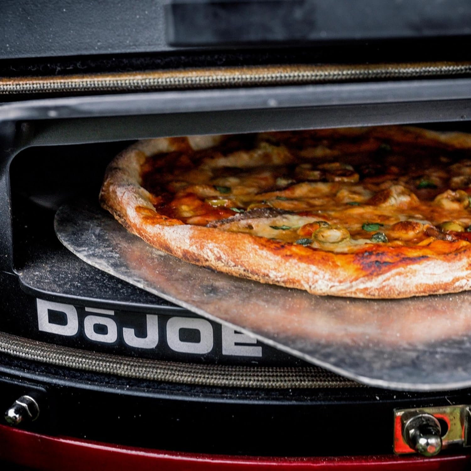 Kamado Joe DōJoe Pizza Oven Kamado Grill Accessory Insert for 18-inch Classic Joe Grills for Brick-Oven Style Food with Ceramic Stone in Black, Model KJ-DJ6 Kamado Joe DōJoe Pizza Oven Kamado Grill Accessory Insert for 18-inch Classic Joe Grills for Brick-Oven Style Food with Ceramic Stone in Black, Model KJ-DJ