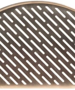 Kamado Joe Half-Moon 304 Stainless Steel Cooking Grate for Fish and Vegetables, Fits Classic Joe 18-inch Charcoal Grill and Smokers in Silver, Model KJ-HSSCGFV