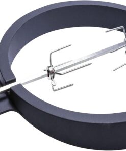 Kamado Joe JoeTisserie Rotisserie Accessory Attachment for 18-inch Classic Joe Grills with Stainless Steel Spit Rods up to 50 lbs of Food, Model KJ-TISSERIENA