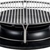 Kamado Joe SlōRoller Hyperbolic Smoke Chamber Accessory Insert with Stainless Steel Rack for Big Joe 24-inch Charcoal Grill and Smokers in Black, Model BJ-HYPER Kamado Joe SlōRoller Hyperbolic Smoke Chamber Accessory Insert with Stainless Steel Rack for Big Joe 24-inch Charcoal Grill and Smokers in Black, Model BJ-HYPER