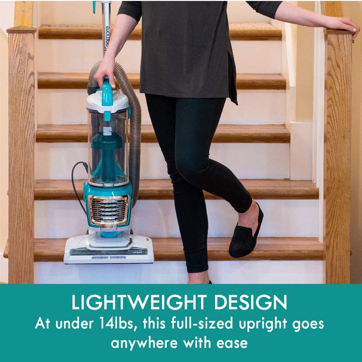 Kenmore Bagless Upright Vacuum 2-Motor Power Suction Lightweight Carpet Cleaner with 10’Hose, HEPA Filter, 2 Cleaning Tools for Pet Hair, Hardwood Floor, Green, 2 Liters5 Kenmore Bagless Upright Vacuum 2-Motor Power Suction Lightweight Carpet Cleaner with 10’Hose, HEPA Filter, 2 Cleaning Tools for Pet Hair, Hardwood Floor, Green, 2 Liters
