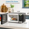 Kenmore Countertop Microwave, 6 Auto-Preset Menus, Child Lock, Defrost & Express Cooking Features, 900 Watt, .9 Cu Ft, Stainless Steel Kenmore Countertop Microwave, 6 Auto-Preset Menus, Child Lock, Defrost & Express Cooking Features, 900 Watt, .9 Cu Ft, Stainless Steel