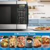 Kenmore Countertop Microwave, 6 Auto-Preset Menus, Child Lock, Defrost & Express Cooking Features, 900 Watt, .9 Cu Ft, Stainless Steel Kenmore Countertop Microwave, 6 Auto-Preset Menus, Child Lock, Defrost & Express Cooking Features, 900 Watt, .9 Cu Ft, Stainless Steel