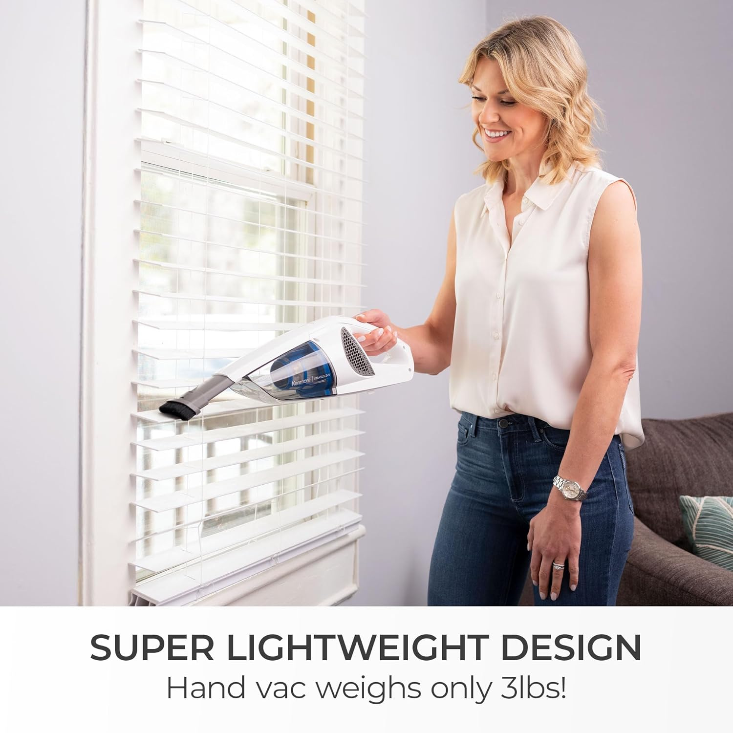 Kenmore DS1030 Cordless Stick Vacuum Lightweight Cleaner 2-Speed Power Suction LED Headlight 2-in-1 Handheld for Hardwood Floor, Carpet & Pet Hair, White56 Kenmore DS1030 Cordless Stick Vacuum Lightweight Cleaner 2-Speed Power Suction LED Headlight 2-in-1 Handheld for Hardwood Floor, Carpet & Pet Hair, White