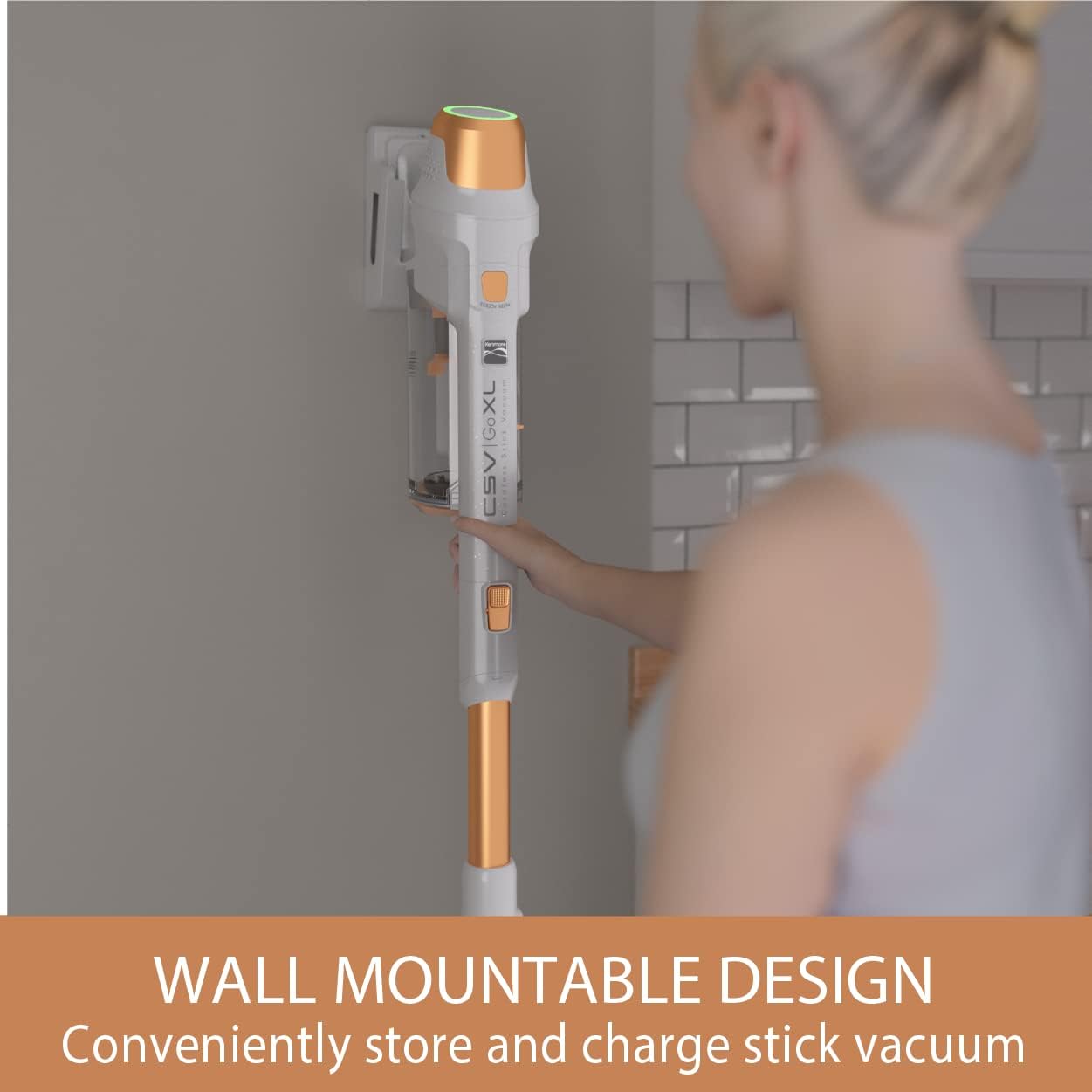 Kenmore DS4030 21.6V Cordless Stick Vacuum with EasyReach Wand, Lightweight Cleaner with 2-Speed Power Control, LED Headlight, Converts to Handheld for Hardwood Floors, Carpet & Pet Hair, Orange8 Kenmore DS4030 21.6V Cordless Stick Vacuum with EasyReach Wand, Lightweight Cleaner with 2-Speed Power Control, LED Headlight, Converts to Handheld for Hardwood Floors, Carpet & Pet Hair, Orange