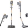 Kenmore DS4095 Brushless Cordless Stick Vacuum with EasyReach Wand, Lightweight Cleaner 2-Speed Power Control, LED Headlight, Converts to Handheld for Hardwood Floors, Carpet & Pet Hair,Gold