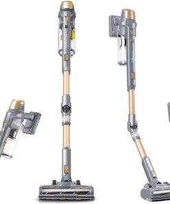 Kenmore DS4095 Brushless Cordless Stick Vacuum with EasyReach Wand, Lightweight Cleaner 2-Speed Power Control, LED Headlight, Converts to Handheld for Hardwood Floors, Carpet & Pet Hair,Gold