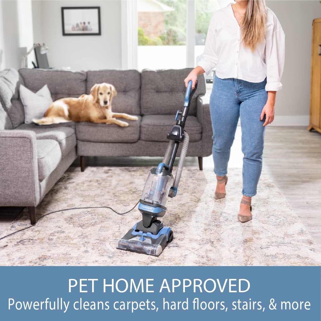 Kenmore DU1040 Bagless Upright Vacuum Lightweight Cleaner with 4 Height Adjustment, Pet HandiMate 2 Cleaning Tools for Carpet, Hard Floor and Dog Hair, Blue1 Kenmore DU1040 Bagless Upright Vacuum Lightweight Cleaner with 4 Height Adjustment, Pet HandiMate 2 Cleaning Tools for Carpet, Hard Floor and Dog Hair, Blue