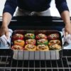 KitchenAid 5-Ply Clad Stainless Steel Roasting Pan Roaster with Removable Rack, 15 Inch x 11.5 Inch - Polished Stainless Steel