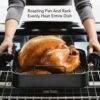 KitchenAid Hard Anodized Roasting Pan/Roaster with Removable Rack, 13 Inch x 15.75 Inch - Matte Black KitchenAid Hard Anodized Roasting Pan/Roaster with Removable Rack, 13 Inch x 15.75 Inch - Matte Black