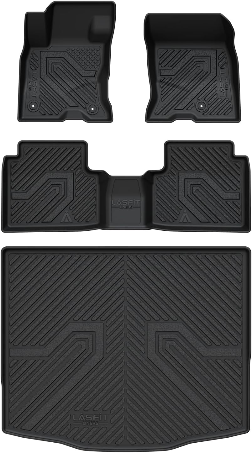 LASFIT Floor Mats and Cargo Liner for Ford Escape Hybrid 2020-2025 2026(NOT for Gasoline Models) All Weather Protector TPE Custom Fit Car Floor Liners, 1st & 2nd Row & Trunk Set, 4PCS Black25 LASFIT Floor Mats and Cargo Liner for Ford Escape Hybrid 2020-2025 2026(NOT for Gasoline Models) All Weather Protector TPE Custom Fit Car Floor Liners, 1st & 2nd Row & Trunk Set, 4PCS Black