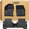 LASFIT Floor Mats for Ford Escape 2013-2019 Custom Fit All Weather Protector TPE Easy Clean Floor Liners, 1st & 2nd Row, 3PCS Black
