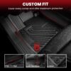 LASFIT Floor Mats for Ford Escape 2013-2019 Custom Fit All Weather Protector TPE Easy Clean Floor Liners, 1st & 2nd Row, 3PCS Black LASFIT Floor Mats for Ford Escape 2013-2019 Custom Fit All Weather Protector TPE Easy Clean Floor Liners, 1st & 2nd Row, 3PCS Black