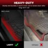 LASFIT Floor Mats for Ford F-150 2011-2014 SuperCrew Carpet Floor Front Row w/Flow-Through Console All Weather Protector TPE Truck Liners, 1st & 2nd Row, 3pcs Black LASFIT Floor Mats for Ford F-150 2011-2014 SuperCrew Carpet Floor Front Row w/Flow-Through Console All Weather Protector TPE Truck Liners, 1st & 2nd Row, 3pcs Black