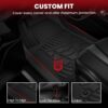 LASFIT Floor Mats for Ford F-150 2011-2014 SuperCrew Carpet Floor Front Row w/Flow-Through Console All Weather Protector TPE Truck Liners, 1st & 2nd Row, 3pcs Black LASFIT Floor Mats for Ford F-150 2011-2014 SuperCrew Carpet Floor Front Row w/Flow-Through Console All Weather Protector TPE Truck Liners, 1st & 2nd Row, 3pcs Black