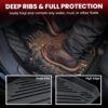 LASFIT Floor Mats for Ford Mustang 2015-2025 2026 All Weather Protector TPE Car Floor Liners, 1st & 2nd Row, 4pcs Black