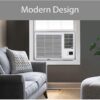 LG 7,500 BTU Window Air Conditioner with Supplemental Heat, Cools 320 Sq.Ft. (16' x 20' Room Size), Electronic Controls with Remote, 2 Cooling, Heating & Fan Speeds, Slide In-Out Chassis, 115V