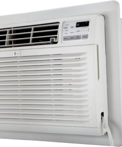LG 9,800 BTU Through-the-Wall Air Conditioner, Cools 450 Sq.Ft. (18' x 25' Room Size), Electronic Control with Remote, 2 Cooling & Fan Speeds, 4-Way Air Deflection, Supplemental Heat, 230/208V