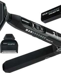 MANGROOMER - INTELLIMAX PRO - New Back Shaver with 2 Shock Absorber Flex Heads, Power Hinge, Extreme Reach Handle and Advanced 2.7" Extra-Wide Blade Design (Version 3.0)