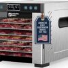 Magic Mill Pro Food Dehydrator Machine | 7 Stainless Steel Trays | Dryer for Jerky, Dog Treats, Herb, Meat, Beef, Fruit | Keep Warm Function, Digital Timer and Temperature Control, ETL Approved