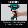 Makita FD10R1 12V max CXT Lithium-Ion Cordless1/4 in. Hex Screwdriver Kit, 2.0Ah