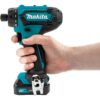 Makita FD10R1 12V max CXT Lithium-Ion Cordless1/4 in. Hex Screwdriver Kit, 2.0Ah