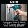 Makita FD10R1 12V max CXT Lithium-Ion Cordless1/4 in. Hex Screwdriver Kit, 2.0Ah