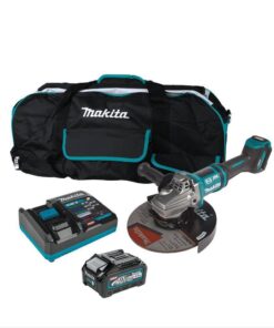 Makita GAG10M1 40V Max XGT Brushless Cordless 7 in./9 in. Paddle Switch Angle Grinder Kit with Electric Brake, AWS Capable (4.0Ah)